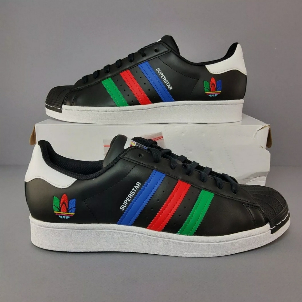 USED MENS SIZE 13 COLORFUL TREFOIL No Box